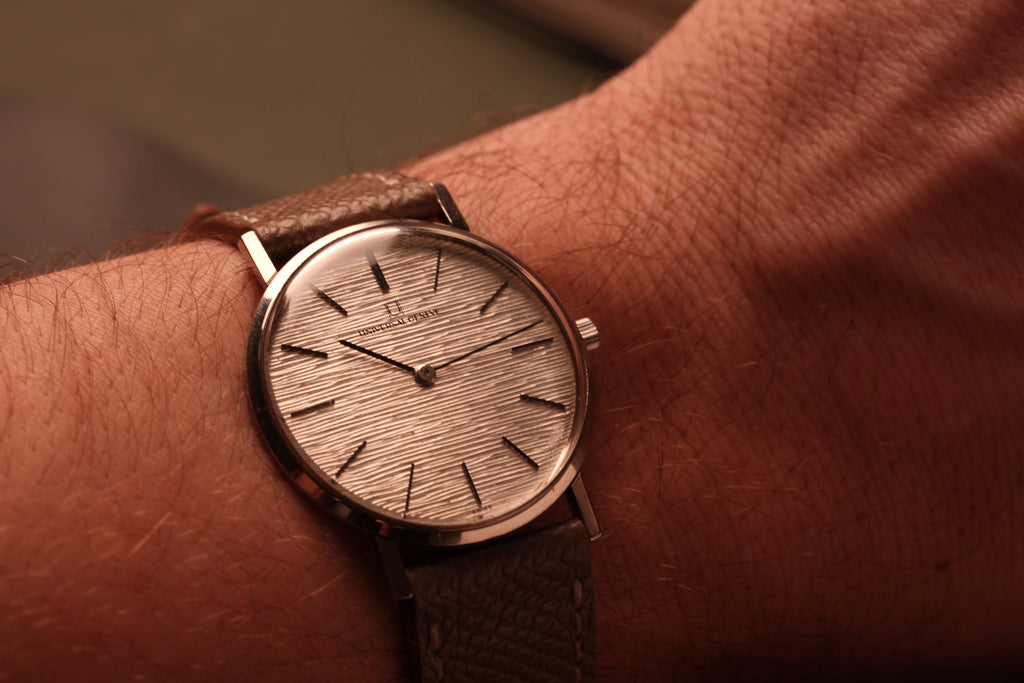 1970s Universal Genève 18k White Gold 342100